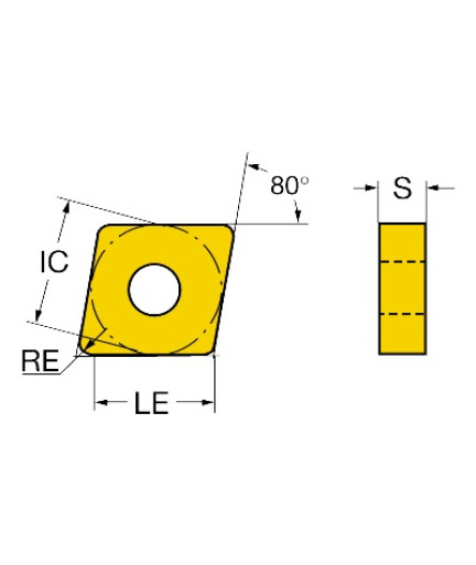 Режущая пластина Hadsto CNMG120404-GF HS8125