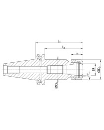 ER16 SK40x100