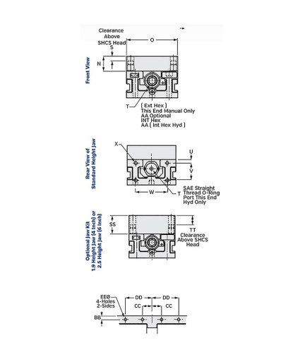 KURT HDL6J-SD Manual Vise Base w/ Hard Jaw Kit, 6″ – English KURT HDL6J-SD Manual Vise Base w/ Hard Jaw Kit, 6″ – English