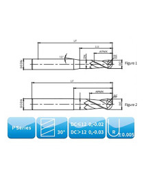 Фреза твердосплавная P2PR0150BLG